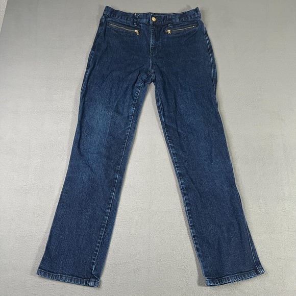 Lauren Ralph Lauren Denim - Lauren Jeans Ralph Lauren Womens Blue 8 (30x29.5) Slim Denim Wash‎ Zip Pockets